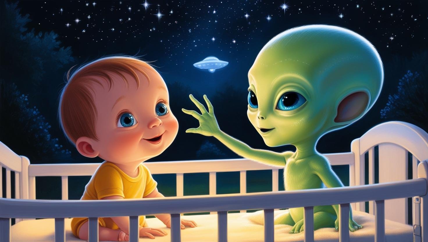 The Alien Baby’s First Friend – A Heartwarming Tale of Friendship