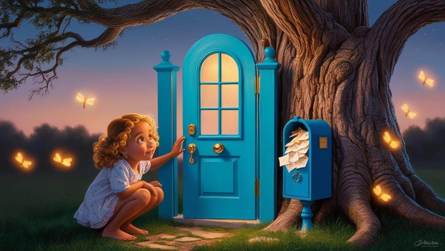 The Mystery of the Tiny Blue Door 1