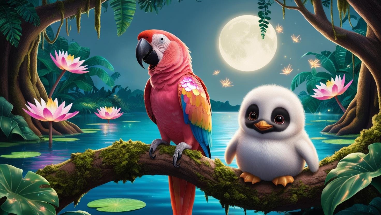 The Pink Parrot and the White Penguin’s Great Adventure 1