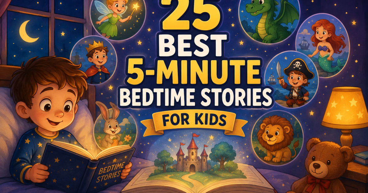25 Best 5-Minute Bedtime Stories for Kids