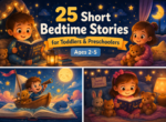 25 Short Bedtime Stories for Toddlers & Preschoolers (Ages 2-5)
